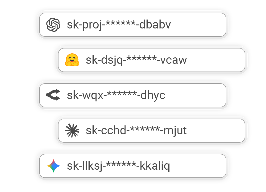 AI intent routing mockup