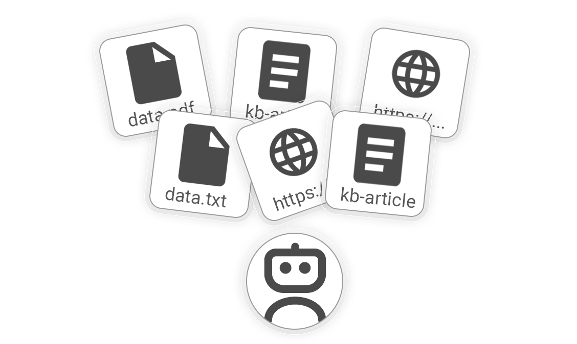 AI intent routing mockup